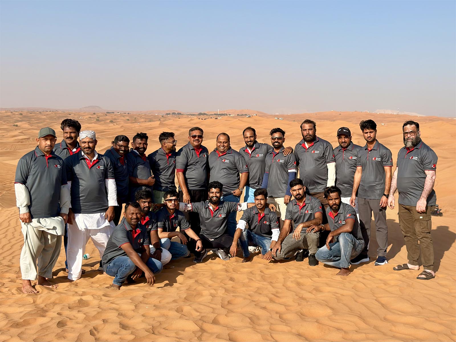 Reyah Al Reef Tech team on site